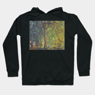 Weeping Willow by Claude Monet Hoodie